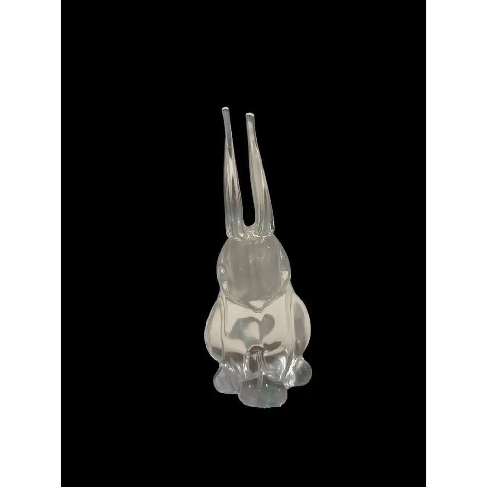 Reijmyre Sweden Crystal Long Ear Bunny Rabbit w/ Label Paperweight